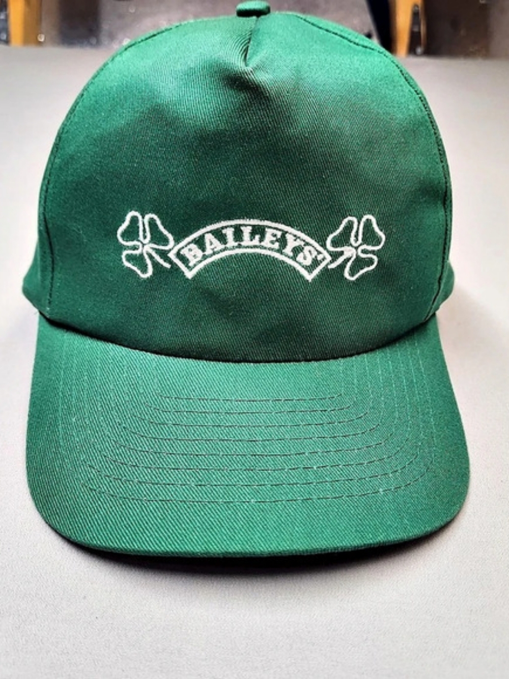 Vintage Baileys Irish Cream Hat Green Snapback St Patricks Day Shamrocks Cap KC
